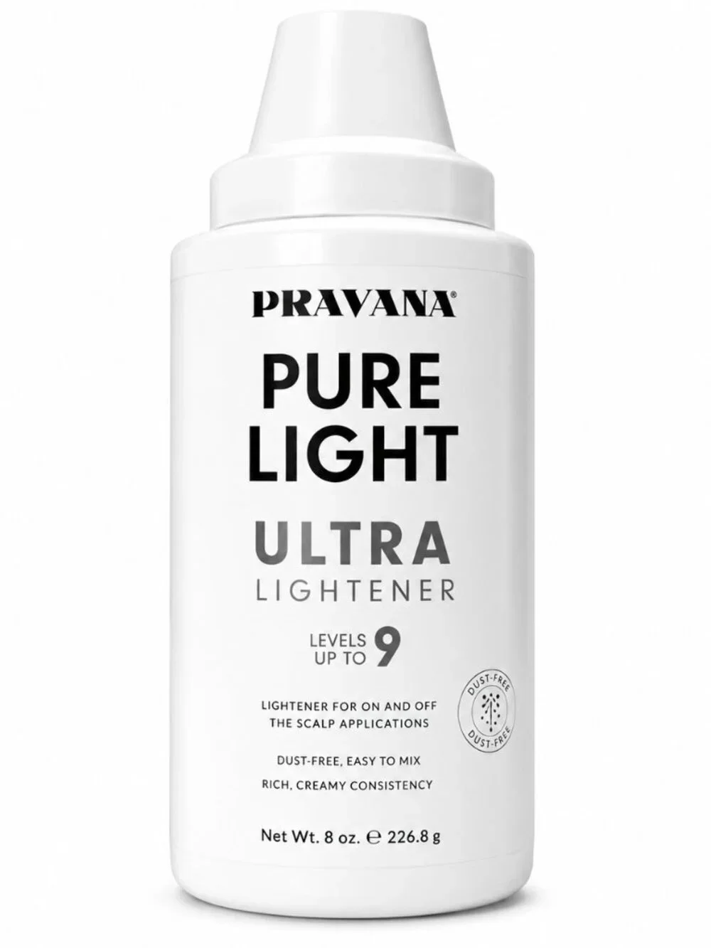 Pravana Pure Light Ultra Lightener 16 oz | Professional Hair Bleach Powder | Up
